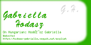 gabriella hodasz business card